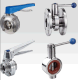 Hot Selling Diary Manual Clamp Type Butterfly Valve with Pull Handle