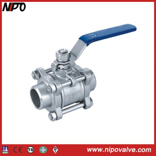 3-PCS Ball Valve with ISO-5211 Direct Mounting Pad - China Valve ...