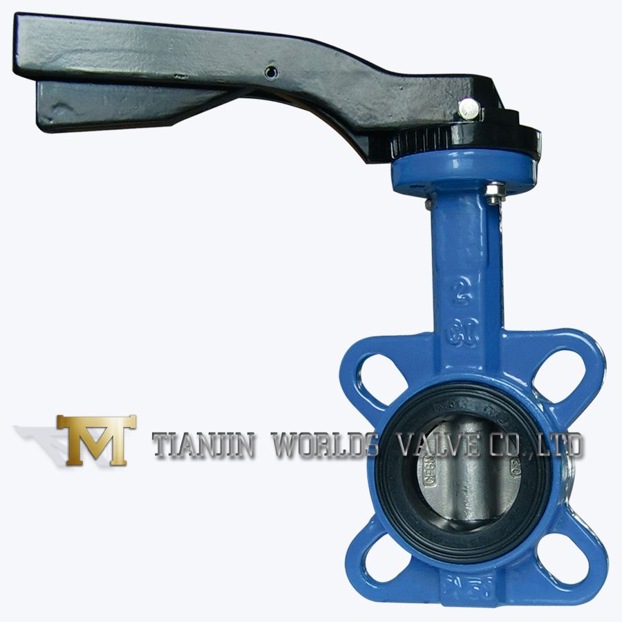 Aluminum Handle Stainless Steel Wafer Butterfly Valve D71x 10 16 150lb